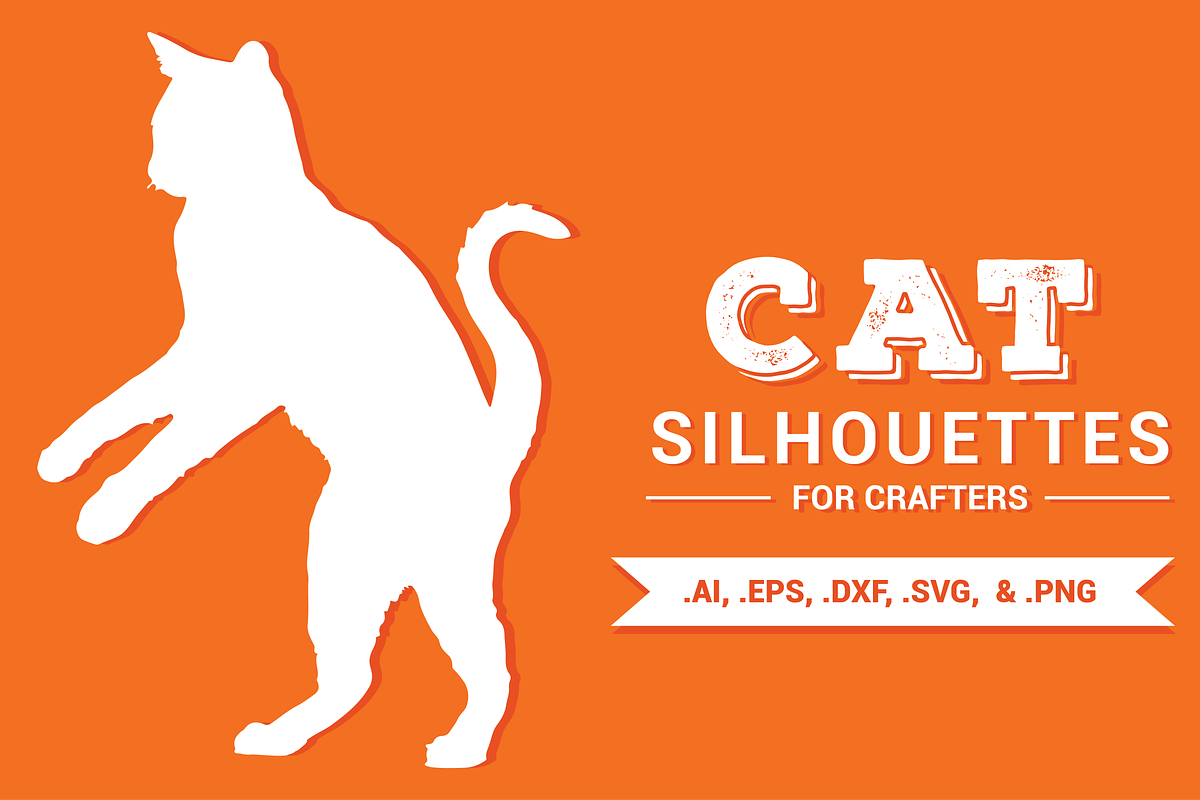 Cat Silhouettes for Crafters, an Object Graphic by Brandi Lea Designs (Photo 1 of 2)