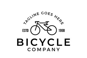 Minimalist Bicycle Logo Design, a Branding & Logo Template by AlvinStd