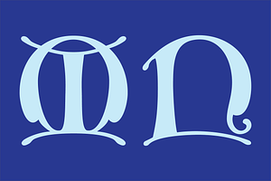 Gothic Initials Nine Font