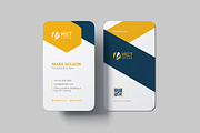 Vertical Business Card Template, a Business Card Template by VectStock (Thumbnail 2 of 3)