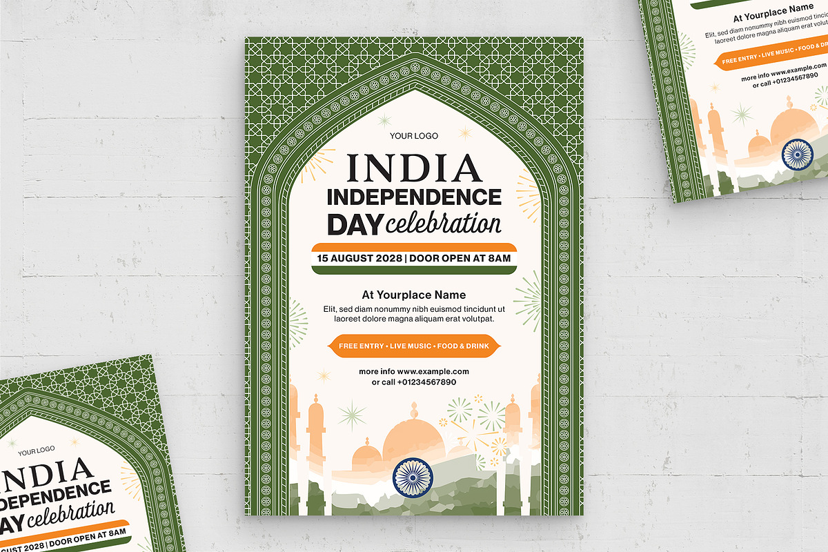 India Flyer Template, a Flyer Template by BrandPacks (Photo 1 of 5)