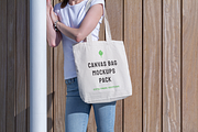 Canvas Bag Mockups - City Park Ed., a Shirt Mockup by BULBFISH (Thumbnail 7 of 14)