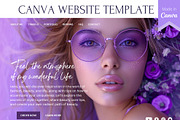 Canva Website template for Blogging, a Landing Page Template by Lenka_X (Thumbnail 1 of 2)