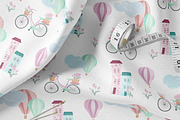 Pink Paris Seamless Patterns, a Pattern Graphic by Oksana Dovhopol Art (Thumbnail 4 of 10)