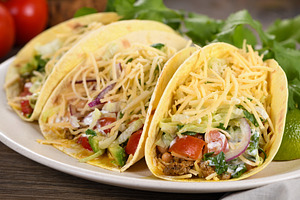 Beef and avocado tacos, a Food & Drink Photo by Apolonia