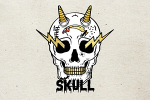 Glitter Gold Skull Design Collection