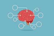 Brain infographics, a Work Illustration by Beatriz Gascón (Thumbnail 4 of 5)