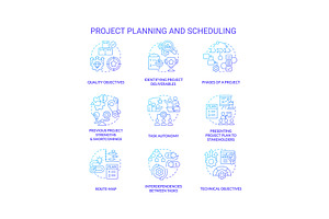 Project planning and scheduling, an Icon by IMG Visuals