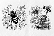 Honeycomb Bee SVG Bundle for Laser, an Object Graphic by Dervik Art Store (Thumbnail 6 of 7)