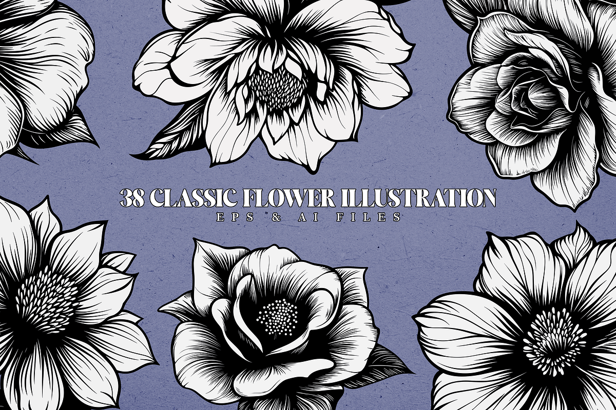 38 Classic Flower Illustration, a Decorative Illustration by Alternate Studio (Photo 1 of 6)
