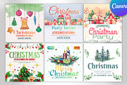Christmas Card Invites, Canva PDF, a Social Media Template by Design Up (Thumbnail 1 of 8)