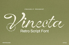 Vinecta - Retro Script Font
