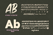 Advance Glowing - Duo Font, a Script Font by Madjack.font (Thumbnail 4 of 13)