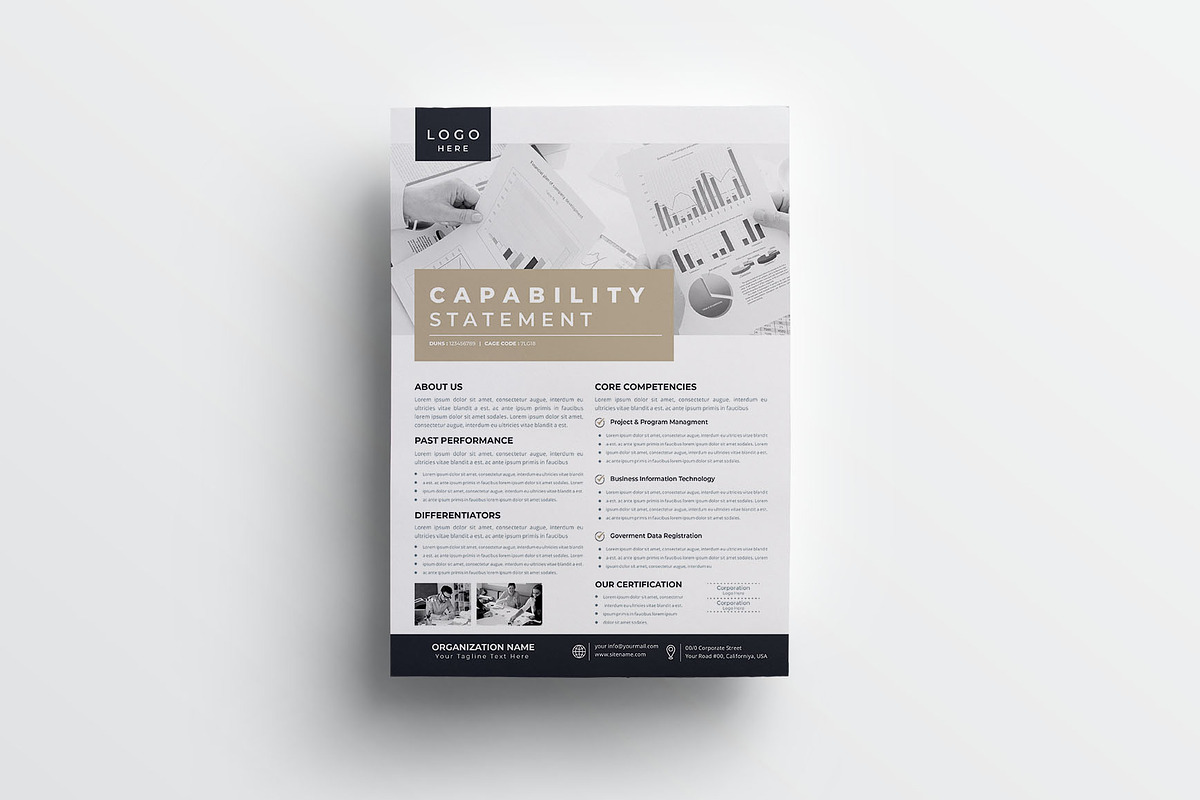 Capability Statement Bundle, a Flyer Template by obayes (Photo 4 of 10)