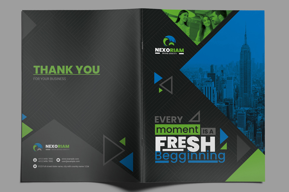 Corporate Business Brochure Layout, a Brochure Template by ContestDesign (Photo 2 of 4)
