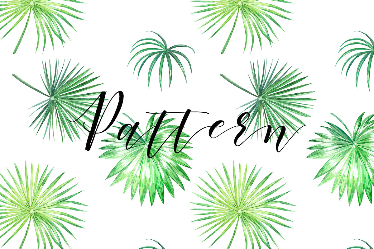 Tropical. Watercolor patterns., a Pattern Graphic by Anyuka (Photo 5 of 10)