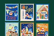 80 Christmas Stamp Bundle, a Seasonal Illustration by Vectors Market (Thumbnail 10 of 12)
