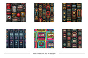 Slot Machine Retro Art Style Designs, a Pattern Graphic by karenfoleyphoto (Thumbnail 5 of 6)