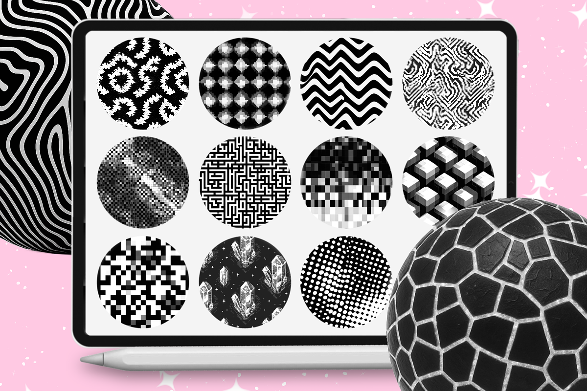 Procreate Pixel texture brushes, a Brush Add-On by Revabrush (Photo 6 of 7)