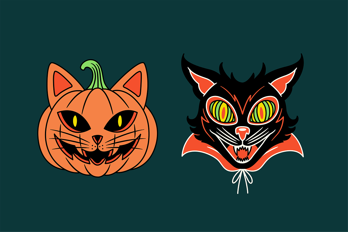 Wicked Whiskers Illustration Pack, an Object Illustration by The Isian (Photo 3 of 6)