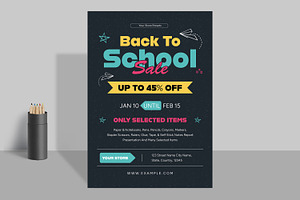 School Themed Flyer Layout, a Stationery Template by ContestDesign