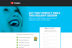 Dentist Booking Landing Page