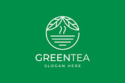 Green Tea Matcha Leaves Logo Design, a Branding & Logo Template by Buqancreative (Thumbnail 2 of 4)