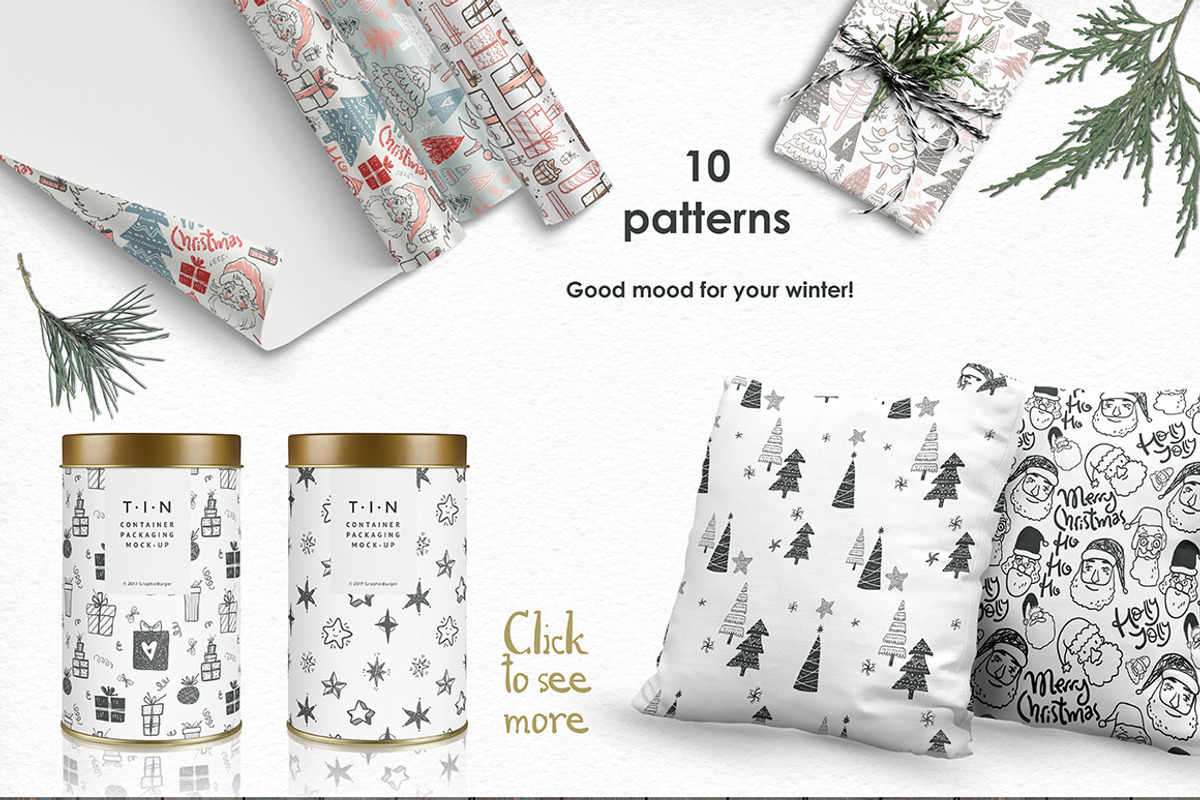 Holly Jolly. Winter doodles, an Object Graphic by Dinkoobraz (Photo 5 of 8)
