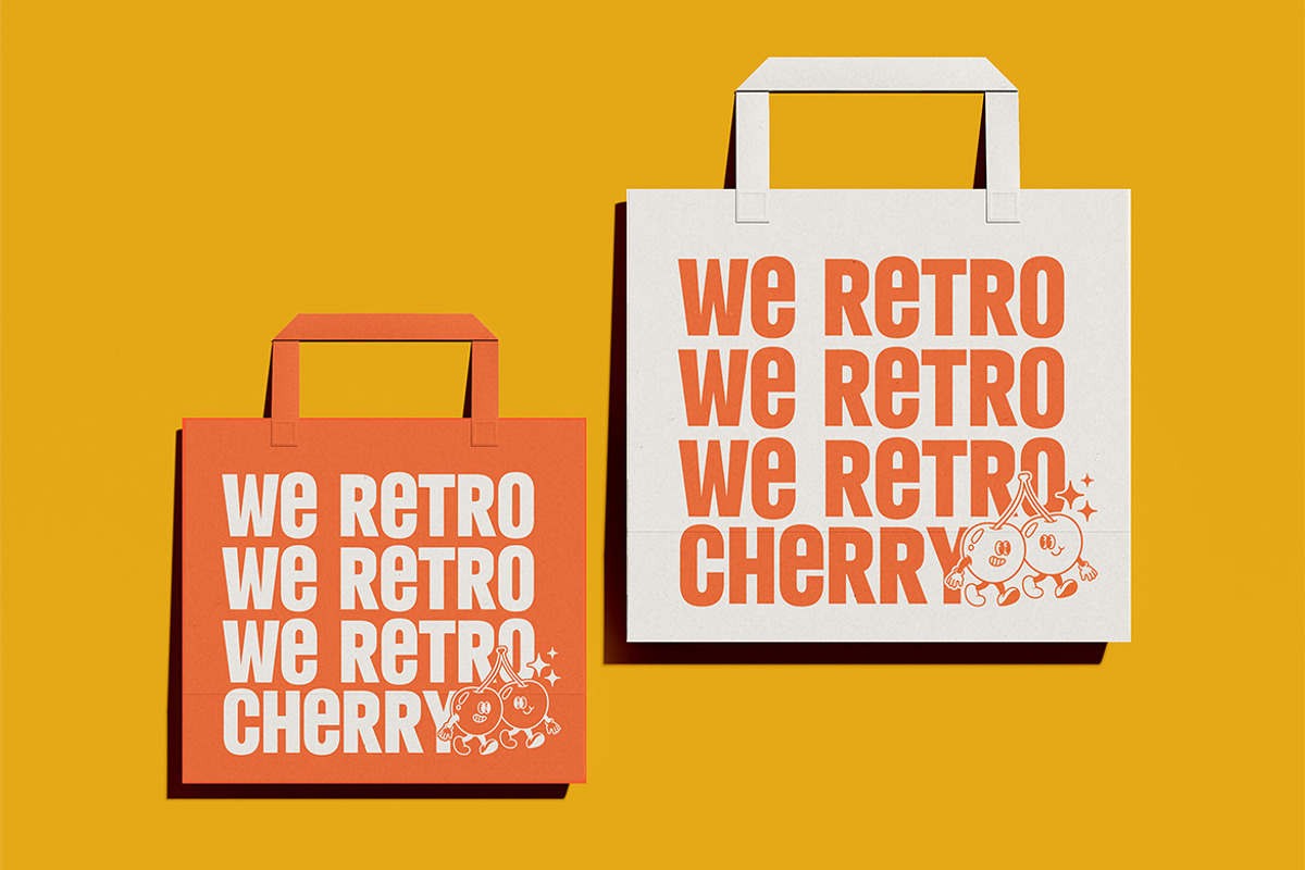 Gravtune – Bold Retro Display Font w, a Sans Serif Font by kangfont Studio (Photo 4 of 10)