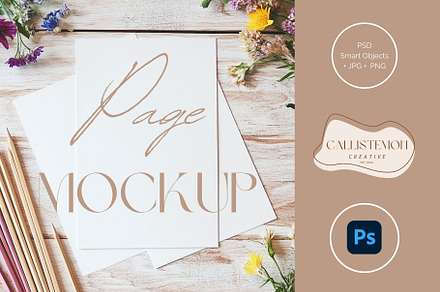 3 Sheet Colouring Mockup A4 PA-WI-03