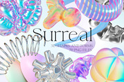 Surreal Holo Abstract 3D Shapes, a Graphic by LarysaZabrotskaya (Thumbnail 1 of 11)