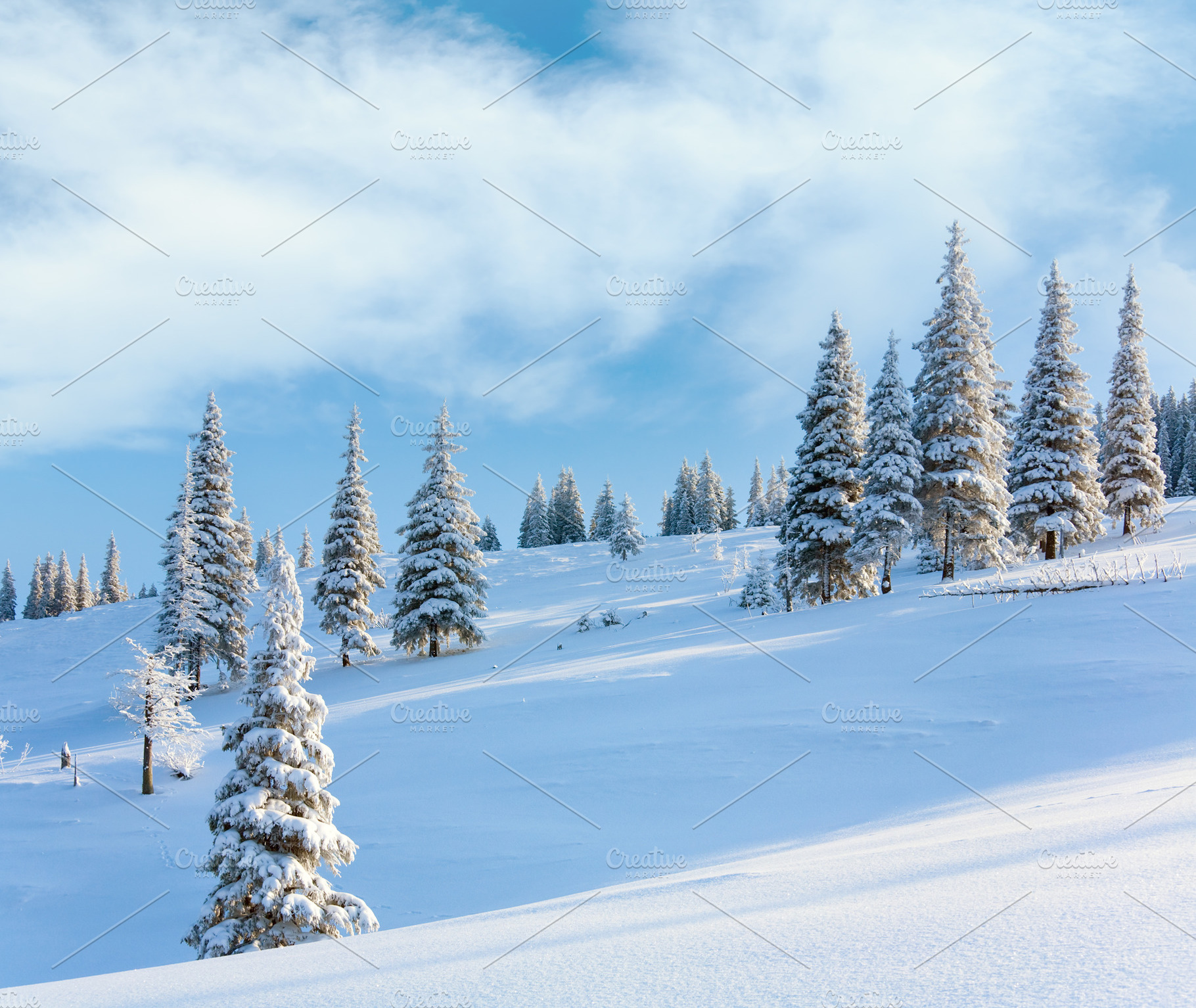 winter mountain landscape, a Nature Photo by YuriyB