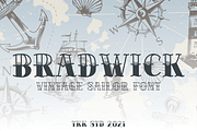 BRADWICK - Vintage Font, a Serif Font by tokokoo (Thumbnail 6 of 11)