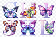 Butterfly Purple Alphabet and Number, a Symbol Font by Bubble Pixel (Thumbnail 7 of 9)
