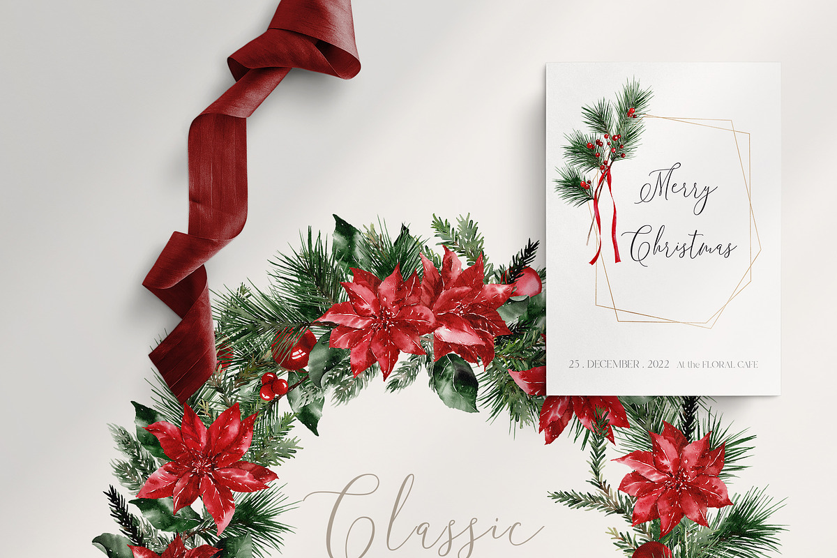 Watercolor clipart - Christmas, a Decorative Illustration by Beigetime (Photo 13 of 16)