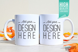 11oz Mug Mockup - 2 Sided