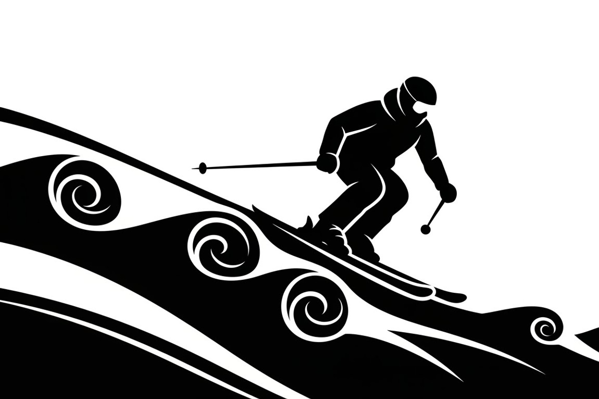 collection of Winter Ski Silhouette, an Illustration by Amazin_art (Photo 18 of 33)