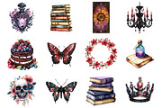 Gothic Reader Clipart, an Illustration by Design Market (Thumbnail 3 of 3)