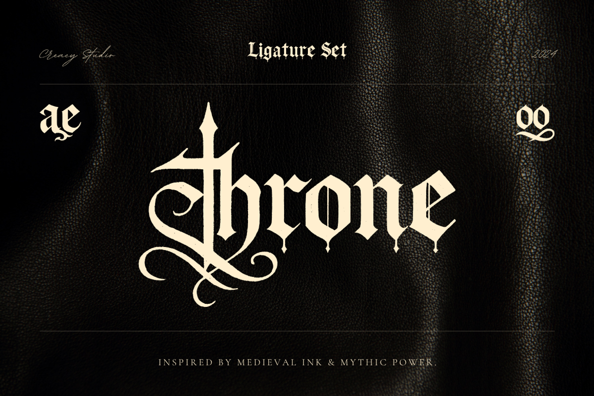 Grimoire Noire – Gothic Blackletter, a Blackletter Font by Creacy Studio (Photo 3 of 8)
