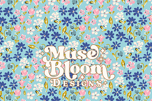 Bold Ditsy Floral Pattern