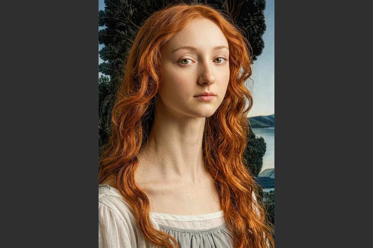 Renaissance Redhair Portrait Pack, a Person Illustration by StockVerse Creative (Photo 2 of 4)