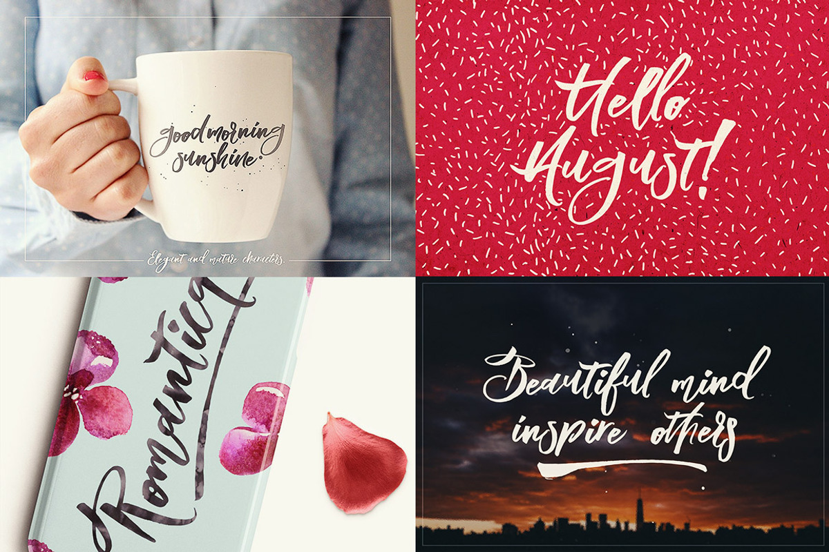 Blomming - Brush Font, a Script Font by Cruzine (Photo 10 of 10)