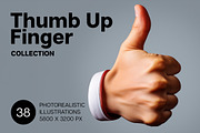 Thumb Up Finger. 38 images, a Person Illustration by Handmadefont (Thumbnail 1 of 10)
