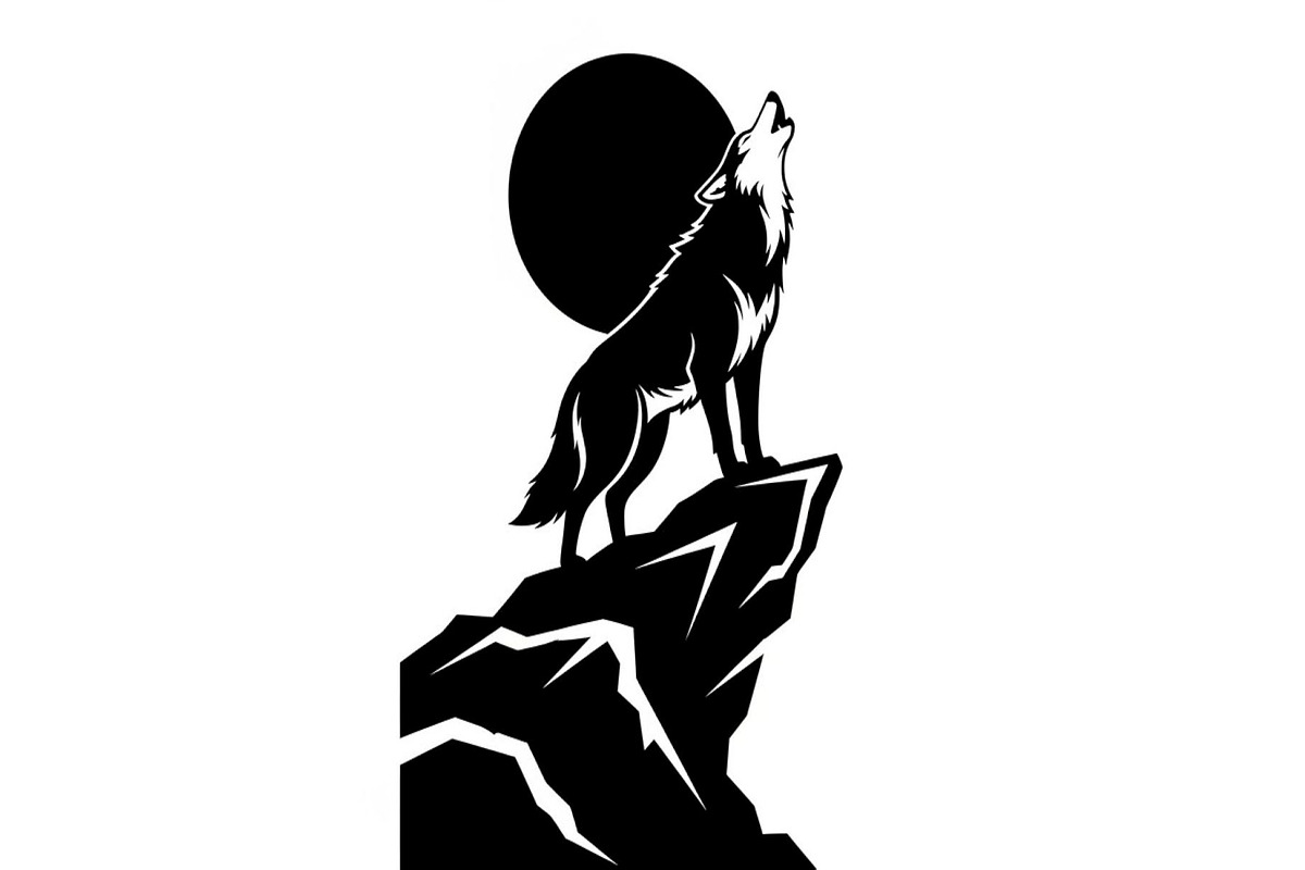 40 Wolf Moon Silhouette Vector Bundl, an Illustration by Amazin_art (Photo 18 of 41)
