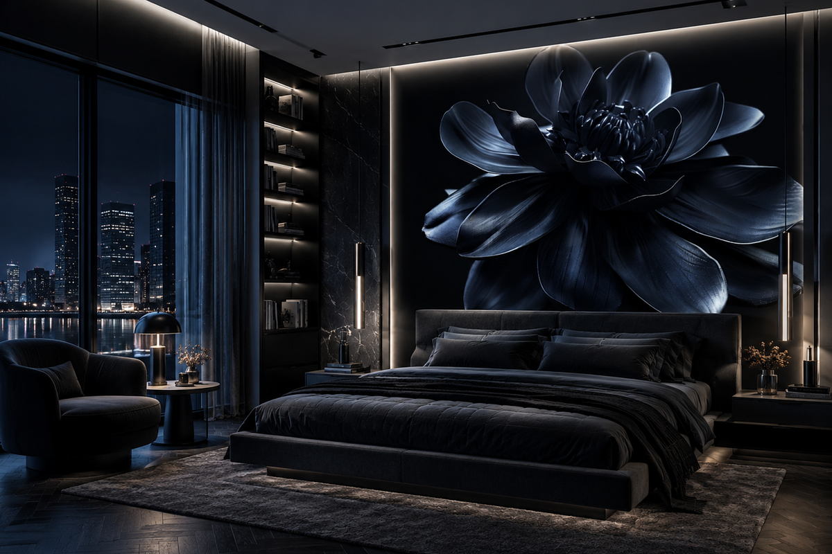 Majestic Gradient Flowers, a Wallpaper Graphic by Lumeno (Photo 9 of 10)