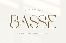 Basse - Classy Sans Serif Font