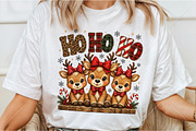 Ho Ho Ho Christmas Reindeer PNG, a Seasonal Illustration by Canvas Craft (Thumbnail 3 of 6)