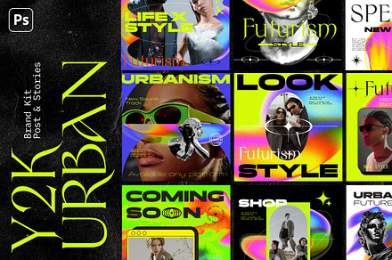 Y2K Urban Social Media, a Social Media Template by Identy Studio