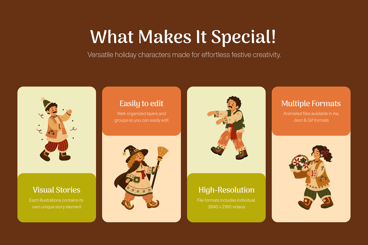30 Animated Holiday Illustrations, a Seasonal Illustration by Prosymbols (Photo 2 of 4)