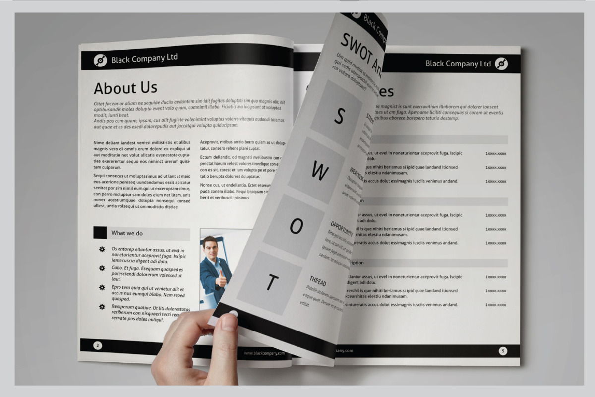 Business Proposal Template, a Brochure Template by voryu (Photo 5 of 5)